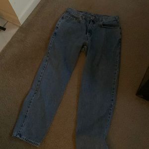 Men’s jeans; Levi’s style 550: relaxed fit. Circa 1980s